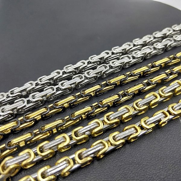 usenset 6 mm wide silver byzantine chain stainless steel jewelry men's necklace pick lenght price ys07
usenset 6 mm wide silver byzantine chain stainless steel jewelry men's necklace pick lenght price ys07