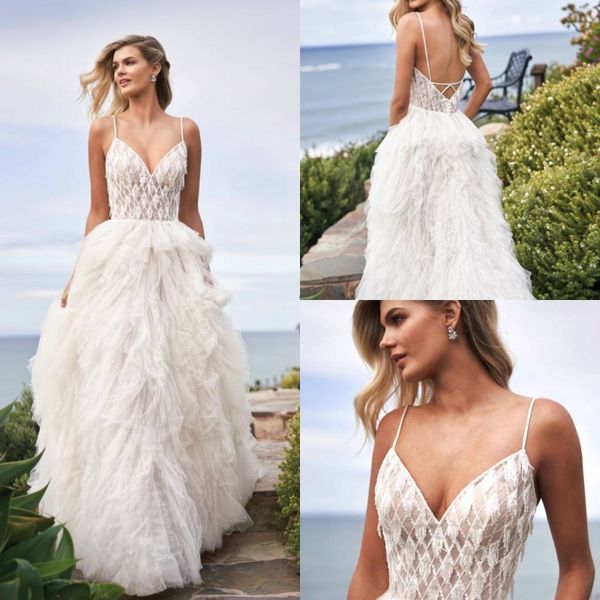 jasmine 2019 wedding dresses spaghetti straps lace appliques floor length bridal gowns backless a-line wedding dress robe de mariée, White
jasmine 2019 wedding dresses spaghetti straps lace appliques floor length bridal gowns backless a-line wedding dress robe de mariée, White
