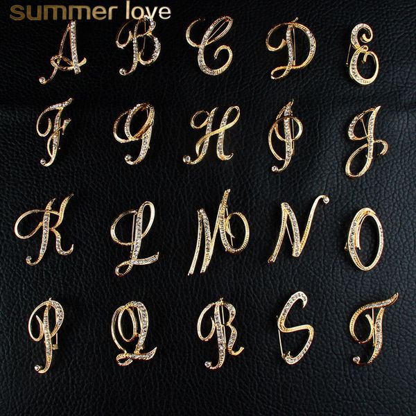 2019 new 26 letter a-z brooch with crystal gold silver brooch pins plating alloy pins button jackets collar badge graduation gift wholesale, Gray
2019 new 26 letter a-z brooch with crystal gold silver brooch pins plating alloy pins button jackets collar badge graduation gift wholesale, Gray