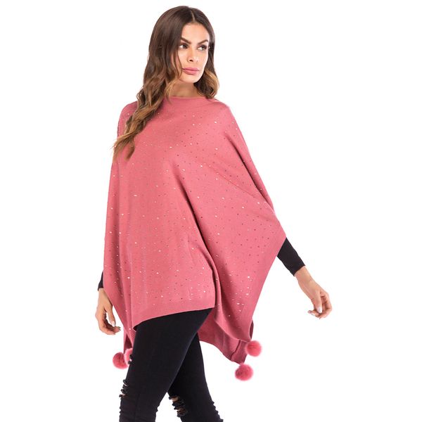 ladies irregular jumpers autumn winter knitted cloak sweater women solid diamante loose pullover batwing sleeve pullover wld492, White;black
ladies irregular jumpers autumn winter knitted cloak sweater women solid diamante loose pullover batwing sleeve pullover wld492, White;black