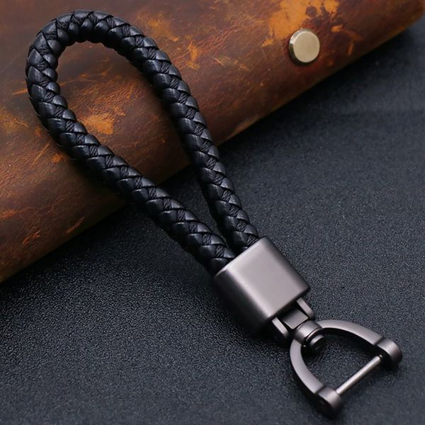 high-grade woven leather car keychain 360 degree rotating horseshoe buckle cute key rings holder genuine charm bag pendant, Silver
high-grade woven leather car keychain 360 degree rotating horseshoe buckle cute key rings holder genuine charm bag pendant, Silver