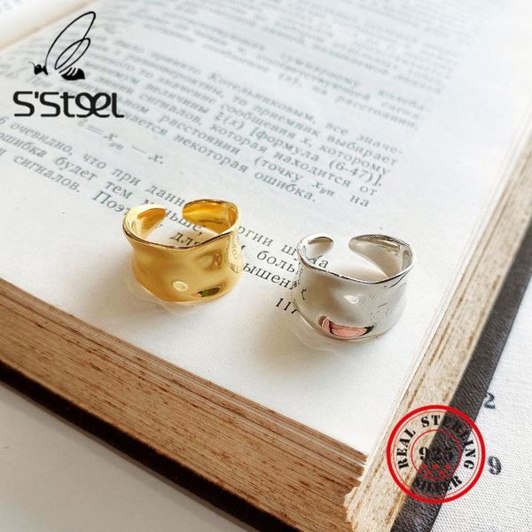 s'steel 925 sterling silver rings for women geometry minimalist gold ring anillos de plata 925 de ley mujer womens jewellery, Golden;silver
s'steel 925 sterling silver rings for women geometry minimalist gold ring anillos de plata 925 de ley mujer womens jewellery, Golden;silver