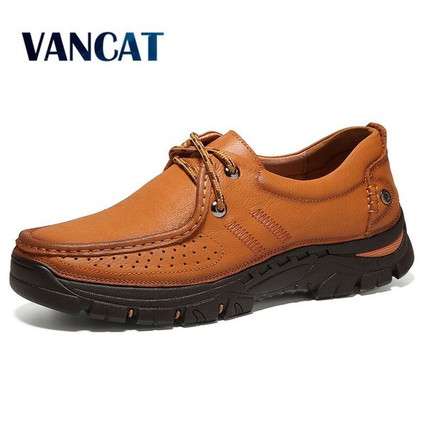 vancat genuine leather men's shoes 2018 autumn winter casual shoes waterproof work outdoor rubber lace-up oxfords, Black
vancat genuine leather men's shoes 2018 autumn winter casual shoes waterproof work outdoor rubber lace-up oxfords, Black