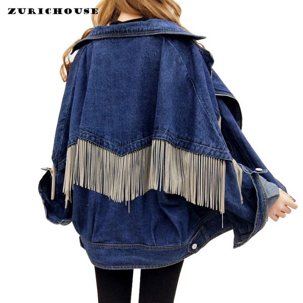 zurichouse chain tassel jeans jacket women autumn 2019 new streetwear batwing sleeve zipper biker coats woman denim jacket, Black;brown
zurichouse chain tassel jeans jacket women autumn 2019 new streetwear batwing sleeve zipper biker coats woman denim jacket, Black;brown