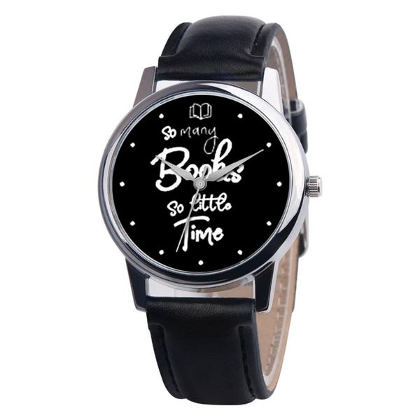 so many books so little time lovers faux leather quartz wrist watch clock gift, Slivery;brown
so many books so little time lovers faux leather quartz wrist watch clock gift, Slivery;brown