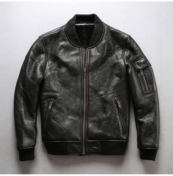 black avirex fly sheepskin genuine leather jackets flight bomber jacket warm coats double face fur jackets with lamb fur lining
black avirex fly sheepskin genuine leather jackets flight bomber jacket warm coats double face fur jackets with lamb fur lining