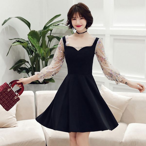 sequins sleeve cocktail dress black mini women vestidos de festa formal party gown summer new mesh abiye gece elbisesi, White;black
sequins sleeve cocktail dress black mini women vestidos de festa formal party gown summer new mesh abiye gece elbisesi, White;black