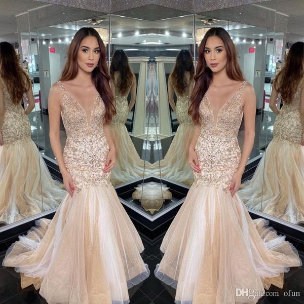 gorgeous gold mermaid deep v neck prom dress backless tulle sweep train beaded lace evening formal gowns custom made, Black;red
gorgeous gold mermaid deep v neck prom dress backless tulle sweep train beaded lace evening formal gowns custom made, Black;red