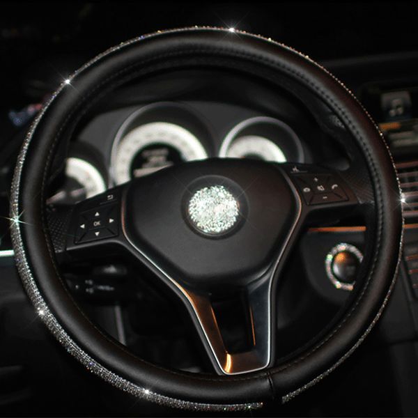 soft car truck non slip bling rhinestone pu leather girly steering wheel cover auto easy install interior accessories durable
soft car truck non slip bling rhinestone pu leather girly steering wheel cover auto easy install interior accessories durable