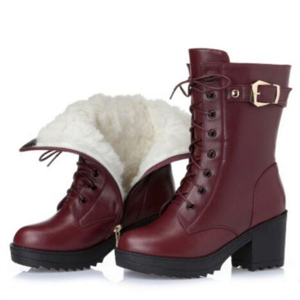 high-heeled genuine leather women winter boots thick wool warm women martin boots high-quality female snow boots, Black
high-heeled genuine leather women winter boots thick wool warm women martin boots high-quality female snow boots, Black
