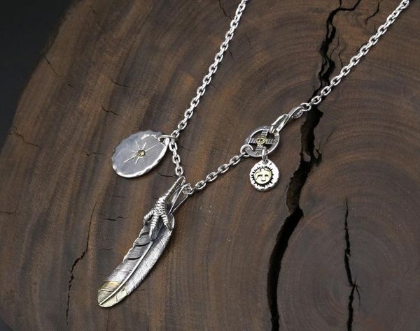 925 sterling silver fine jewelry antique silver japanese vintage hand-made designer necklaces feather & eagle claw pendants
925 sterling silver fine jewelry antique silver japanese vintage hand-made designer necklaces feather & eagle claw pendants