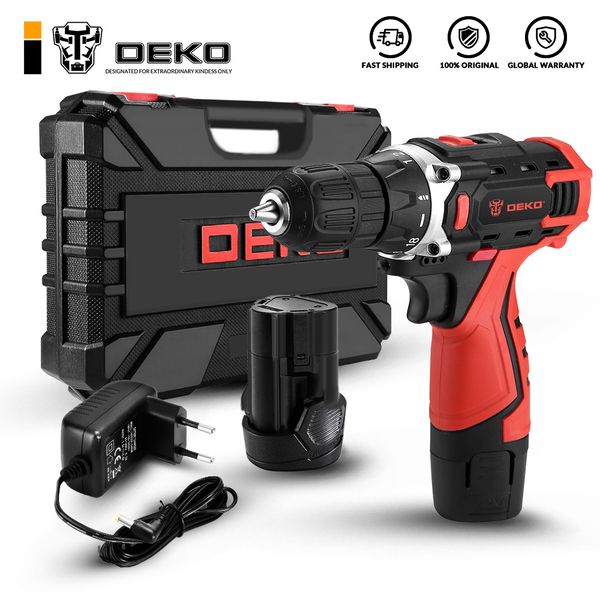 deko new banger 12v cordless drill electric screwdriver mini wireless power driver dc lithium-ion battery 3/8-inch
deko new banger 12v cordless drill electric screwdriver mini wireless power driver dc lithium-ion battery 3/8-inch