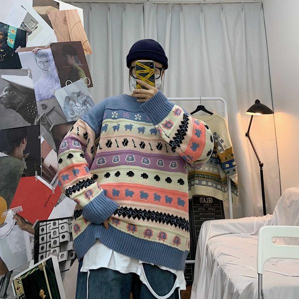 2019 winter men's embroidery woolen knitting loose pullover casual coats clothes in warm kahki/blue color cashmere sweater -2xl, White;black
2019 winter men's embroidery woolen knitting loose pullover casual coats clothes in warm kahki/blue color cashmere sweater -2xl, White;black