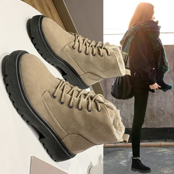 winter boots lady shoes australia lace up round toe booties woman 2019 low heel boots-women 2020 snow mid calf autumn padded, Black 
winter boots lady shoes australia lace up round toe booties woman 2019 low heel boots-women 2020 snow mid calf autumn padded, Black