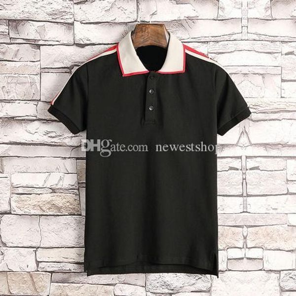 fashion summer designer luxury clothing for mens polo classic embroidery striped sleeve letter t-shirt casual turn-down collar tee shirt, White;black
fashion summer designer luxury clothing for mens polo classic embroidery striped sleeve letter t-shirt casual turn-down collar tee shirt, White;black