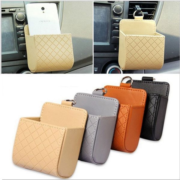 luxury pu leather car air vent storage bag pouch cellphone holder automobile hanging box organizer pocket for phone key
luxury pu leather car air vent storage bag pouch cellphone holder automobile hanging box organizer pocket for phone key