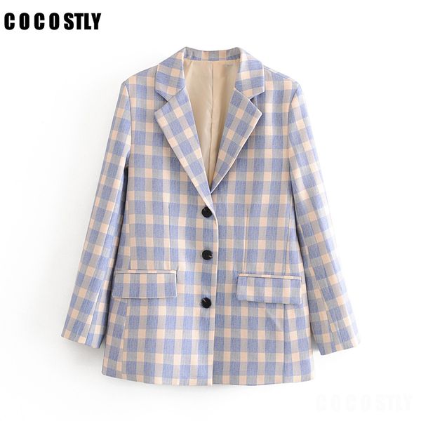 2020 spring autumn vintage plaid blazers and jackets women single breasted pocket suit coat female office lady blazer mujer, White;black
2020 spring autumn vintage plaid blazers and jackets women single breasted pocket suit coat female office lady blazer mujer, White;black
