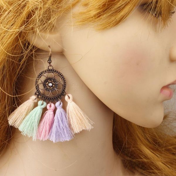 11 colors vintage alloy statement dangle earrings bohemian ear studs women jewelry long thread tassel earrings pendant gift, Silver
11 colors vintage alloy statement dangle earrings bohemian ear studs women jewelry long thread tassel earrings pendant gift, Silver