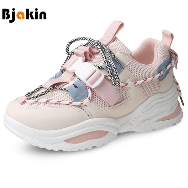 new style women chunky shoes height increasing pink running shoes for woman platform sneakers female outdoor sport footwear 42
new style women chunky shoes height increasing pink running shoes for woman platform sneakers female outdoor sport footwear 42