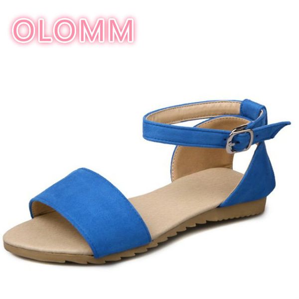 size 34-43 women flats sandals ankle strap open toe solid color flats sandals summer vacation shoes women footwears, Black
size 34-43 women flats sandals ankle strap open toe solid color flats sandals summer vacation shoes women footwears, Black