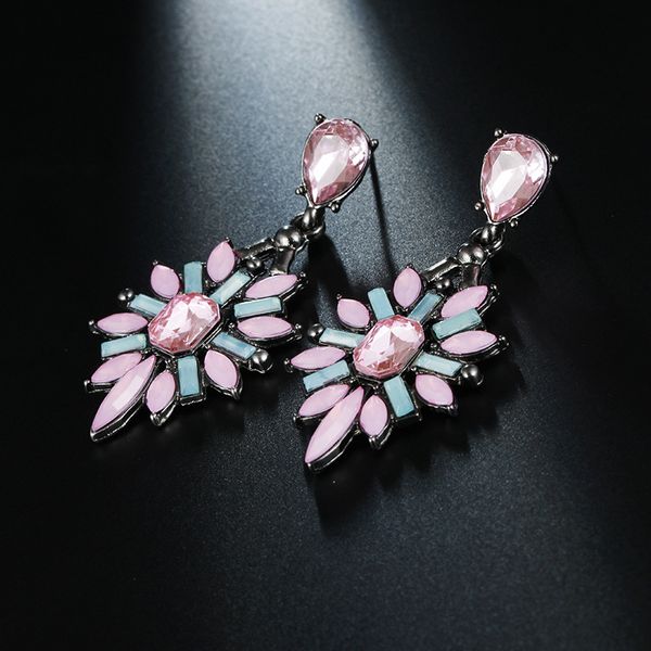 carter lisa 2019 vintage colorful crystal vintage drop earrings water drop flower design pink bohemian jewelry wedding wholesale, Silver
carter lisa 2019 vintage colorful crystal vintage drop earrings water drop flower design pink bohemian jewelry wedding wholesale, Silver