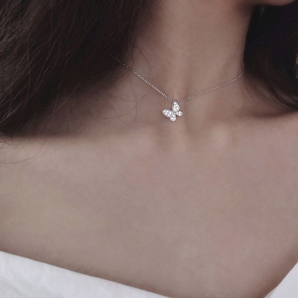 sweet women necklaces crystal butterfly pendant clavicle chain silver color necklace simple fashion birthday gift jewelry
sweet women necklaces crystal butterfly pendant clavicle chain silver color necklace simple fashion birthday gift jewelry