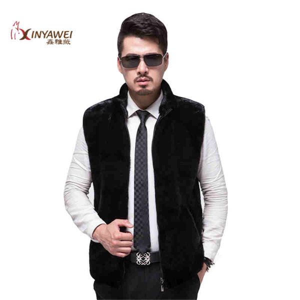 2019 fashion men's imitation coat faux fur coat vest neck vest capless autumn and winter large size coat, Black;white
2019 fashion men's imitation coat faux fur coat vest neck vest capless autumn and winter large size coat, Black;white