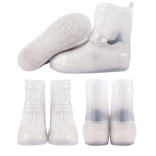 1 pairs reusable rain shoe covers foldable waterproof non-slip double snaps rubber stretchable tear-resistant boots covers, White;pink
1 pairs reusable rain shoe covers foldable waterproof non-slip double snaps rubber stretchable tear-resistant boots covers, White;pink