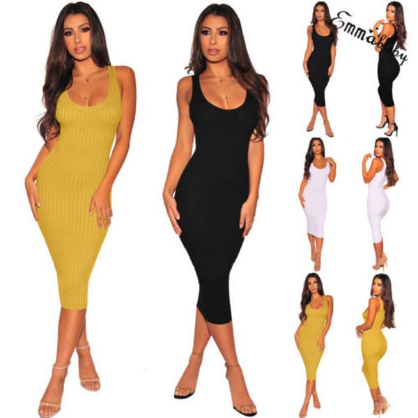 2019 new sleeveless dress women solid knit sleeveless stretchy hip bodycon mini short club dresses summer lady slim dress, Black;gray
2019 new sleeveless dress women solid knit sleeveless stretchy hip bodycon mini short club dresses summer lady slim dress, Black;gray