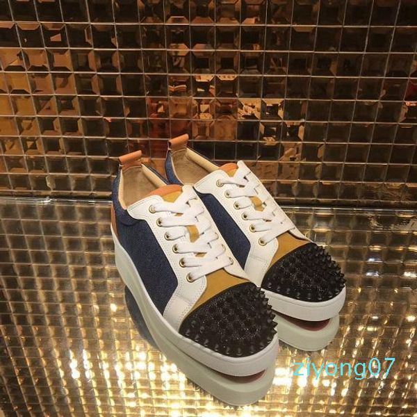 luxury red bottom sneakers comfortable spikes toe sports shoes zapatillas men women sneakers walking shoes eu35-47 z07, Black
luxury red bottom sneakers comfortable spikes toe sports shoes zapatillas men women sneakers walking shoes eu35-47 z07, Black