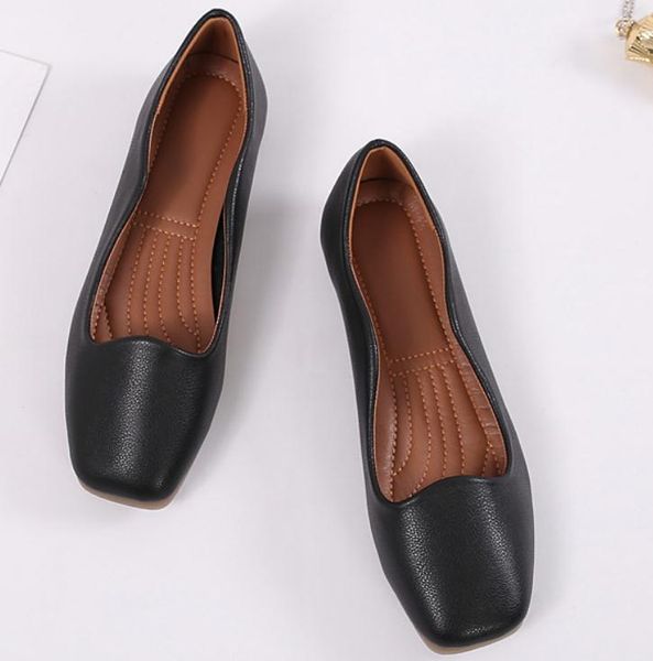 2019 women's shoes in spring and autumn with new style flat bottom square head @167, Black
2019 women's shoes in spring and autumn with new style flat bottom square head @167, Black
