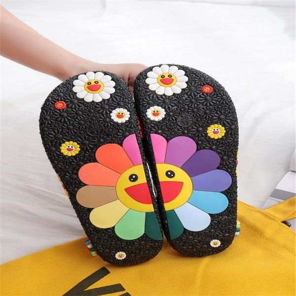 murakami sun flower wearing slippers womens summer fashion 2019 new versatile non slip word beach sandals wholesale, Black
murakami sun flower wearing slippers womens summer fashion 2019 new versatile non slip word beach sandals wholesale, Black