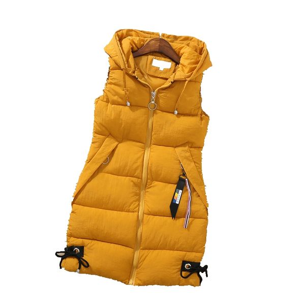 fashion down jacket women's autumn and winter models sleeveless vest in the long hooded vest jacket, Black;white
fashion down jacket women's autumn and winter models sleeveless vest in the long hooded vest jacket, Black;white