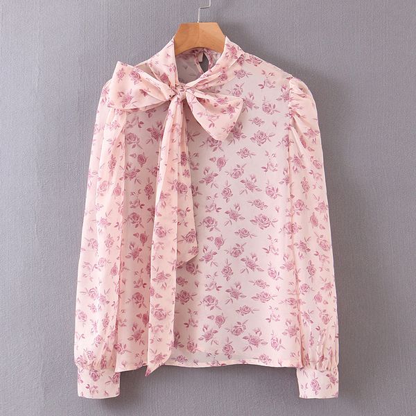 rr casual bow blouses women fashion loose rose printed shirts women elegant long sleeve female ladies lz, White
rr casual bow blouses women fashion loose rose printed shirts women elegant long sleeve female ladies lz, White