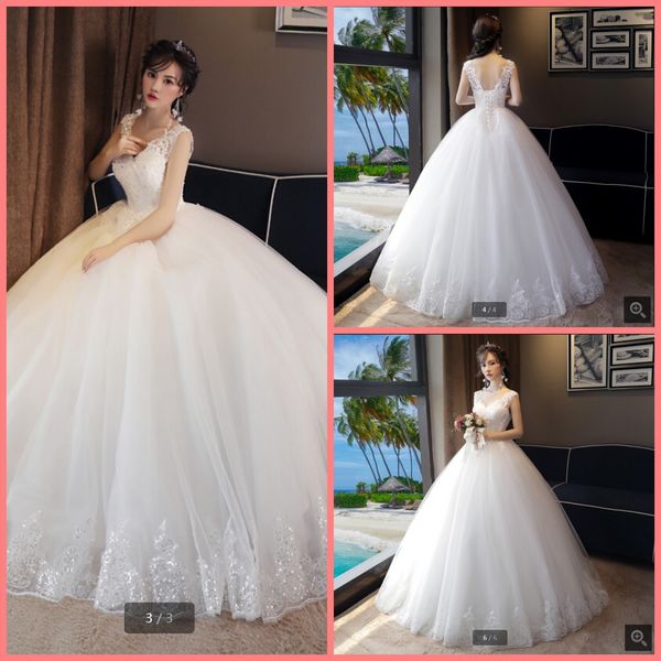 2020 new arrival gorgeous white lace appliques wedding dress beaded sleeveless v neck princess bridal gowns bride dress
2020 new arrival gorgeous white lace appliques wedding dress beaded sleeveless v neck princess bridal gowns bride dress
