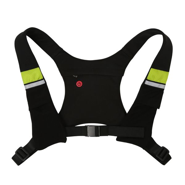 led turn signal light reflective vest backpack wireless remote control for night cycling do2, Black
led turn signal light reflective vest backpack wireless remote control for night cycling do2, Black