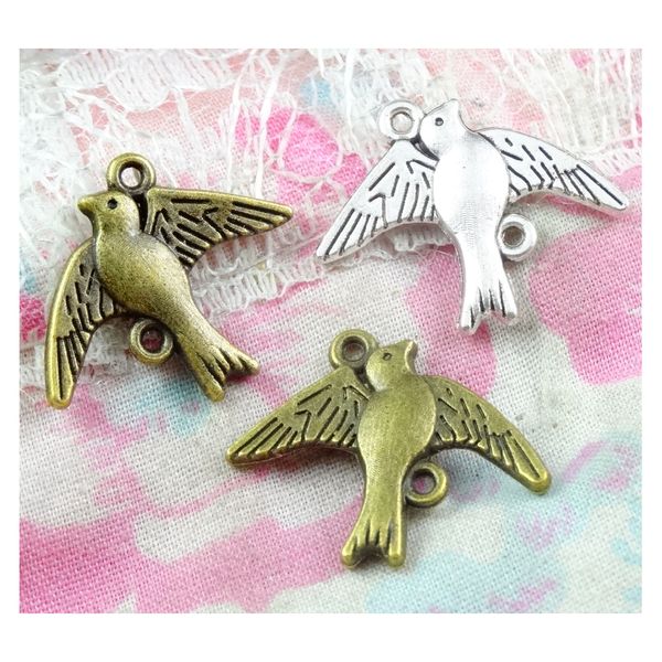 60pcs/lot 17*20mm, bird cham,antique bronze/silver swallow connection charms,diy supplies, jewelry accessories, Blue;slivery
60pcs/lot 17*20mm, bird cham,antique bronze/silver swallow connection charms,diy supplies, jewelry accessories, Blue;slivery