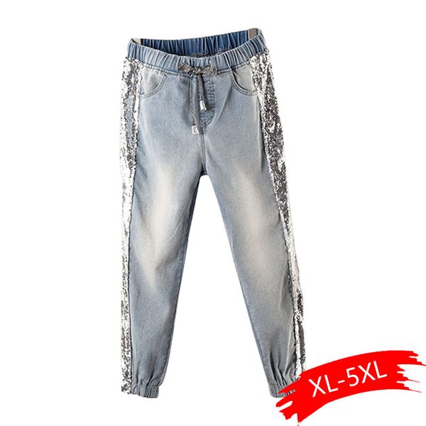 largesize 5xl заплатка sequined джинсы женских промытые denim jeans брюк женской эластичный пояс штаны side полосатый, Blue
largesize 5xl заплатка sequined джинсы женских промытые denim jeans брюк женской эластичный пояс штаны side полосатый, Blue