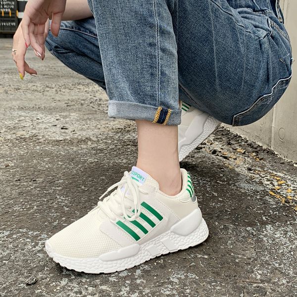 2019 autumn new flat shoes women fashion simple striped decorative mesh breathable comfortable casual shoes, Black
2019 autumn new flat shoes women fashion simple striped decorative mesh breathable comfortable casual shoes, Black