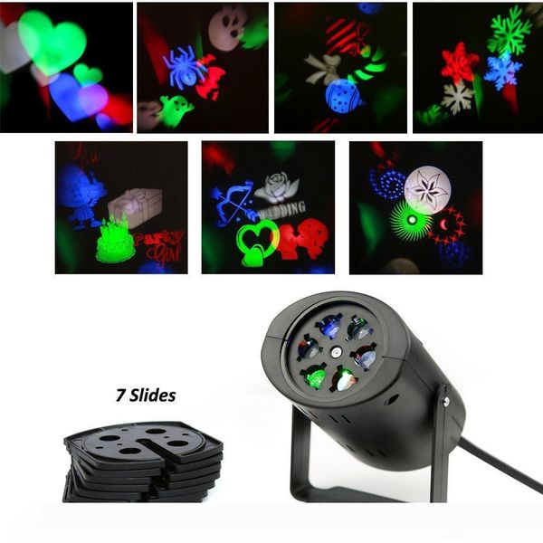 rotating rgb projection laser lighting with 7pcs switchable pattern lens projector light wall lamp holiday wedding party christmas light
rotating rgb projection laser lighting with 7pcs switchable pattern lens projector light wall lamp holiday wedding party christmas light