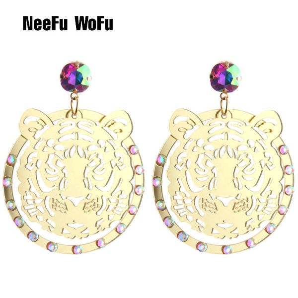 neefu wofu drop tiger head earrings rhinestone resin big earring large long brinco ear oorbellen christmas gift, Golden
neefu wofu drop tiger head earrings rhinestone resin big earring large long brinco ear oorbellen christmas gift, Golden