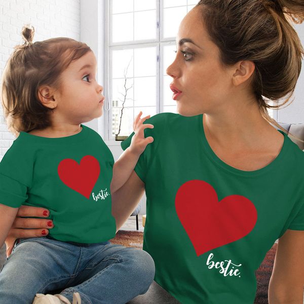 family clothing heart crew neck short sleeves women summer designer clothing fashion casual apparel parent, White
family clothing heart crew neck short sleeves women summer designer clothing fashion casual apparel parent, White
