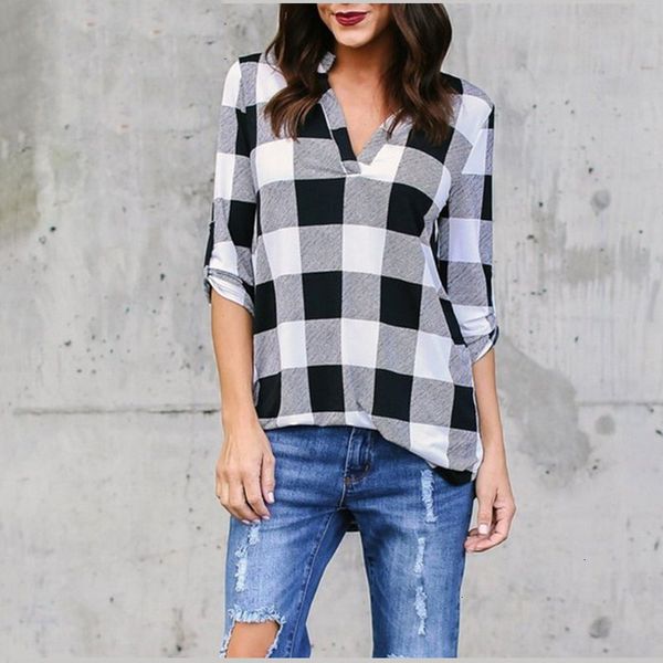 ladies designer blouses for women plus size 5xl stand neck long sleeve grid women blouse shirts and blouses loose blusa feminina, White
ladies designer blouses for women plus size 5xl stand neck long sleeve grid women blouse shirts and blouses loose blusa feminina, White