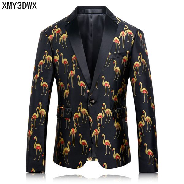 new arrival slim fit fashion mens suit wedding stage party dress pattern blazer printing bird suits blazer jacket costume coat, White;black
new arrival slim fit fashion mens suit wedding stage party dress pattern blazer printing bird suits blazer jacket costume coat, White;black