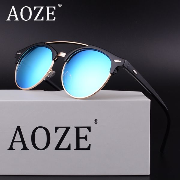 aoze 2018 new round brand sunglasses polarized semi-rimless metal frame sun glasses sunglassesuv400 4346, White;black
aoze 2018 new round brand sunglasses polarized semi-rimless metal frame sun glasses sunglassesuv400 4346, White;black