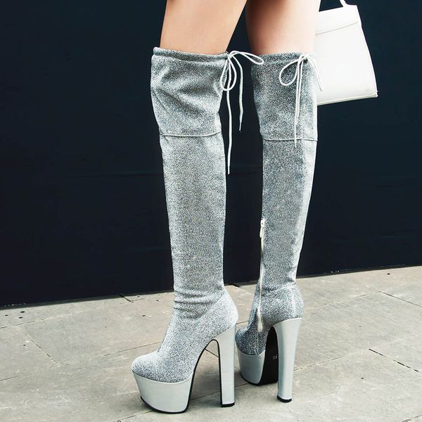 lapolaka brand new big size 44 super high heels platform women shoes woman party nightclub over the knee boots female, Black
lapolaka brand new big size 44 super high heels platform women shoes woman party nightclub over the knee boots female, Black