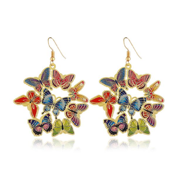 euro-american simple major brand animal popular exaggeration computer slice oil drop butterfly earrings, Golden
euro-american simple major brand animal popular exaggeration computer slice oil drop butterfly earrings, Golden