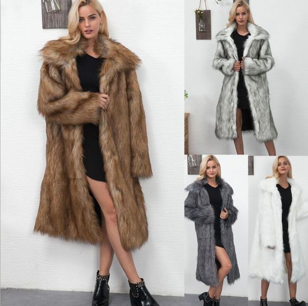 fashion women's square collar long imitation fur women's jacket autumn and winter new 2019 long coat jacket female, Black
fashion women's square collar long imitation fur women's jacket autumn and winter new 2019 long coat jacket female, Black