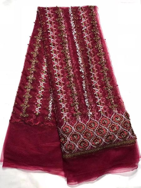 5yards/pc luxury wine french net lace fabric with beads african mesh lace embroidery for dress qn95-3, Black;white
5yards/pc luxury wine french net lace fabric with beads african mesh lace embroidery for dress qn95-3, Black;white