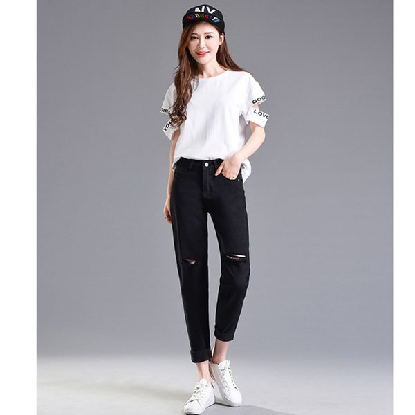 jujuland fashion ripped jeans woman high waist boyfriend jeans for women plus size black white denim pants trousers 339, Blue
jujuland fashion ripped jeans woman high waist boyfriend jeans for women plus size black white denim pants trousers 339, Blue